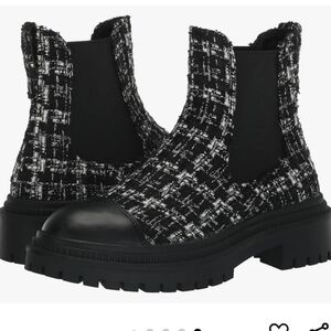 Stylish Black and White Women's Boots